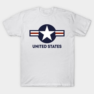 United States USAF Military Roundel, United States Air Force T-Shirt